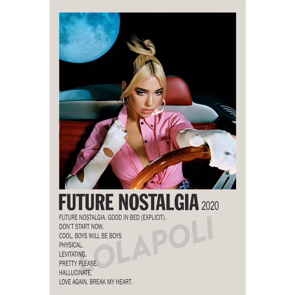 Poster Cover Album Future Nostalgia - Dua Lipa