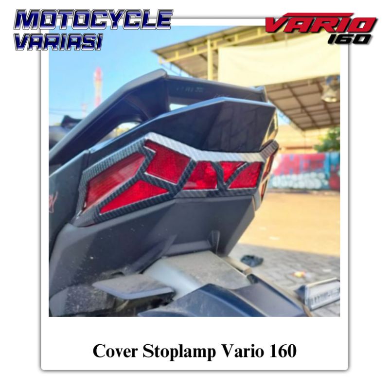 Cover Stoplamp Vario 160 Carbon Nemo Cover Lampu Belakang Carbon Vario 160 Click 160