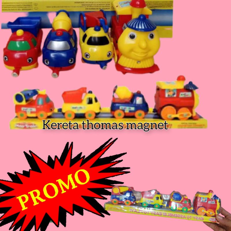 Mainan kereta thomas magnet