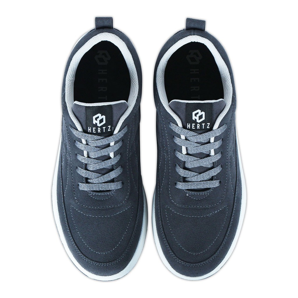 Sepatu Sneaker Pria Model Terbaru H 2838 Brand Hertz Sepatu Kets Sepatu Sekolah Warna Abu