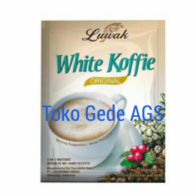 

Kopi Luwak White Koffie 20g 1 renceng isi 10 pcs