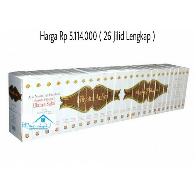 Buku Terjemah Kitab Hilyatul Auliya 26 Jilid Lengkap ORIGINAL ASLI