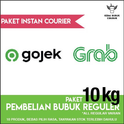 

PAKET MINUMAN BUBUK REGULER 10KG GOJEK/GRAB