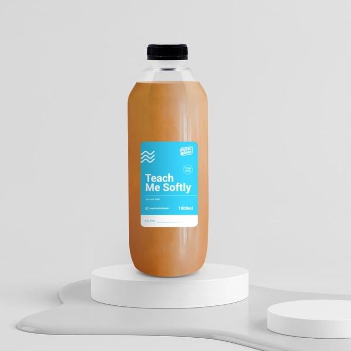 

[[COD]] Teh Susu 1 Liter Teach Me Softly- Tea & Milk - Sugar Bebi