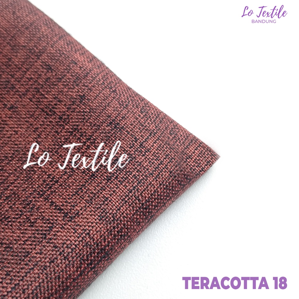Kain Katun Madinah Fodu 0.5 Meter (Seri 1) - Bahan Cotton Madina Medina-Teracotta - 18