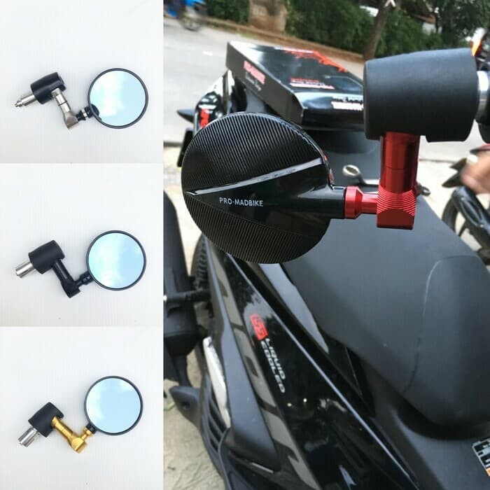 Spion Jalu Cnc Bulat & Spion Jalu Stang untuk motor Aerox Nmax Mio