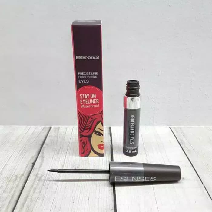 (PER PC) EYELINER KUAS ESENSES  KEMASAN BARU / ESSENSES STAY ON EYE LINER /EVANY ESSENCES EYELINER BPOM WATERPROOF