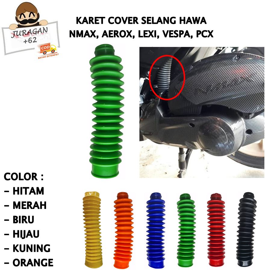 COVER SELANG HAWA SELANG HAWA KARET SELANG HAWA NMAX KARET PELINDUNG SELANG HAWA FILTER AEROX LEXI