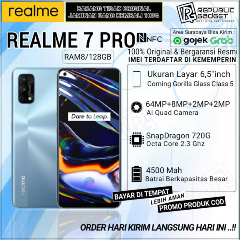 Realme 7 Pro Ram8/128Gb New Segel Garansi Resmi Realme Service Center