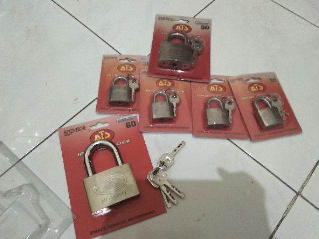 Gembok Pagar Rumah Toko Ats 60mm Pendek Ori
