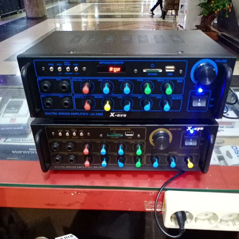 Amplifier Karaoke X-SYS ZH 1001 Bluetooth USB Amplifier X Sys ZH1001-ZH1002