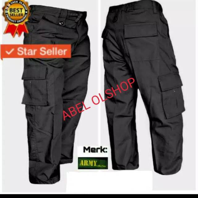  CELANA  PDL KARGO LAPANGAN OUTBONE OUTDOOR HITAM 