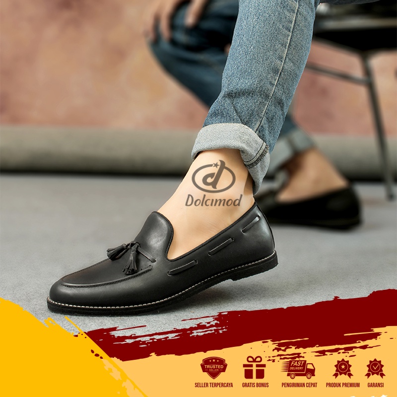 DCMD x CIVA - Sepatu Bunut Original Kondangan Laki Laki Pantovel Kulit Asli Cibaduyut Gereja 39 - 43