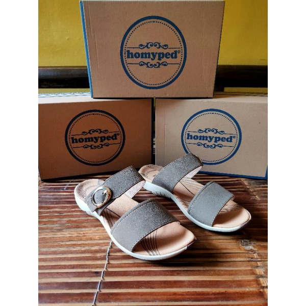 Sandal wanita homyped MIKAELA 35 KOPI MUDA, Homyped wanita