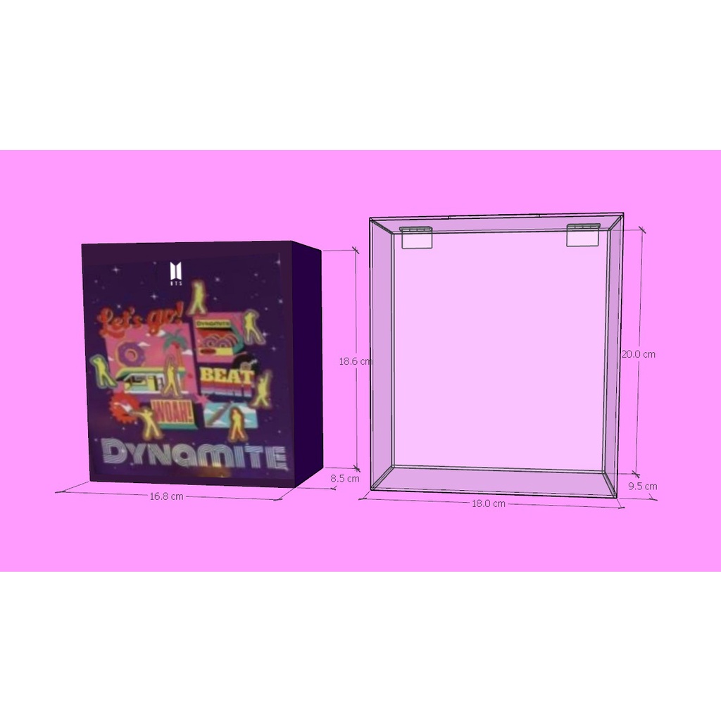 BTS DVD Writer Dynamite / Box Akrilik DVD Writer Dynamite / Box Album Akrilik