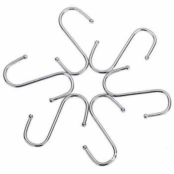 [10PCS] Hanger Gantungan Serbaguna Stainless Steel / Gantungan Serbaguna Dan Multifungsi Besi / Hanger Gantungan Baju Besi Hanger Dapur Serbaguna / Cantolan Serbaguna Peralatan Dapur / Gantungan Peralatan Dapur Kamar Organizer Rumah Multifungsi Murah