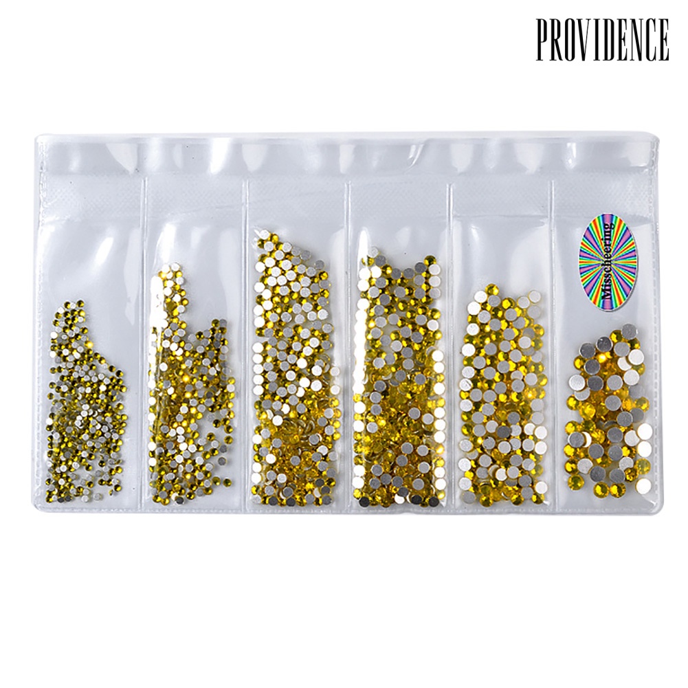 Providence 6 Size DIY Glitter Rhinestones Nail Art Sequins Decals Mixed Manicure Decoration