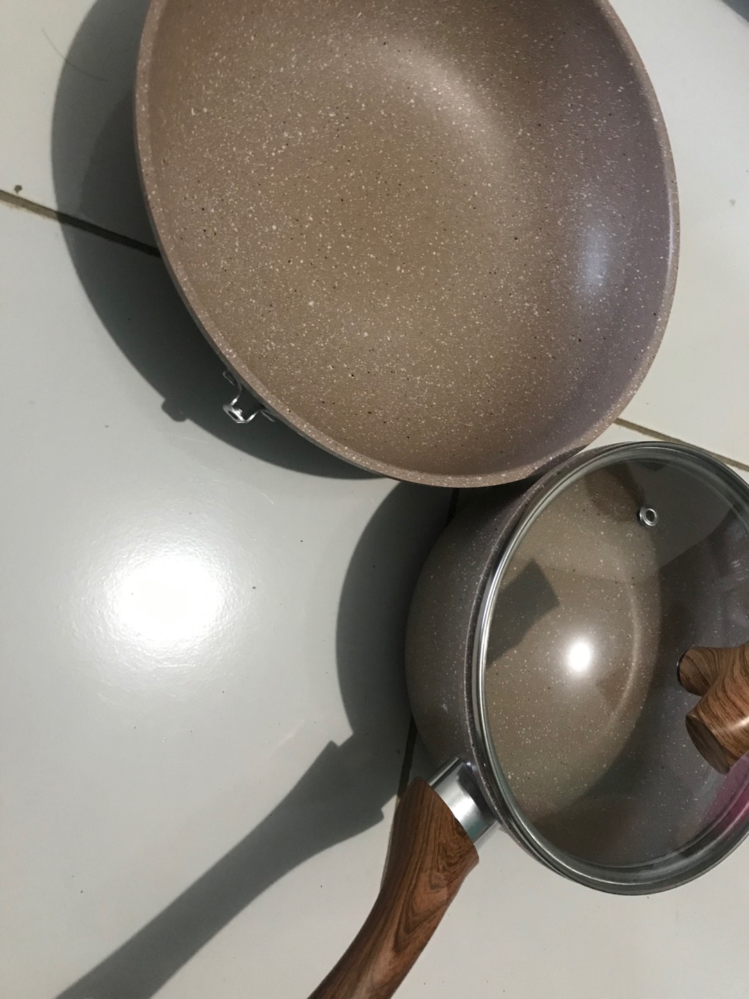 Panci Ceramic Marble Saucepan 18cm Vr