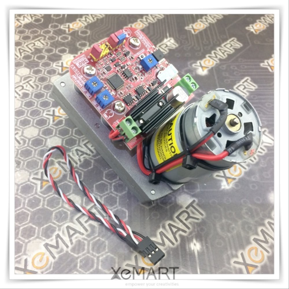 Servo Moteur Haute Puissance ASME-MXB 3600° - 12V~24V, Couple 380kg.cm, Pour Robots, Neuf Emballé