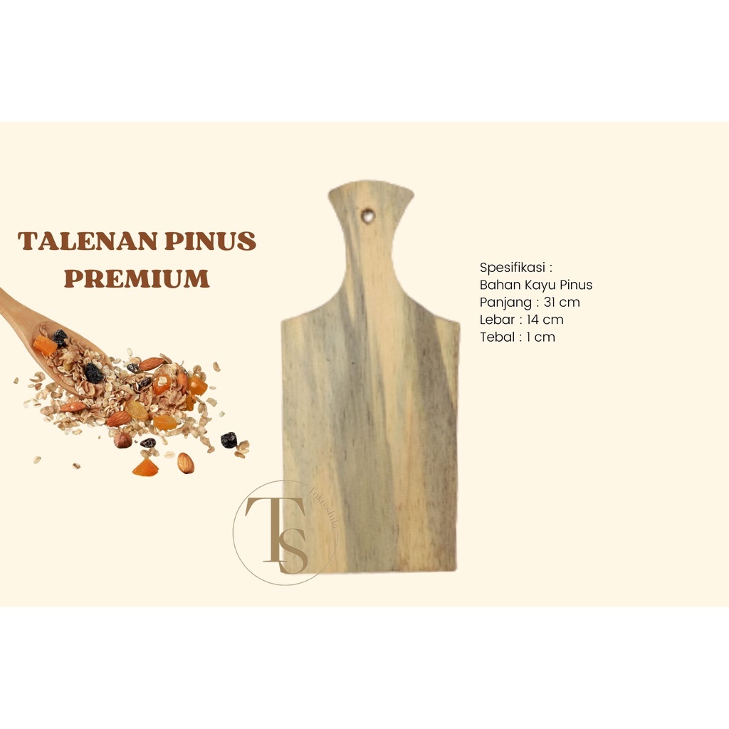 TALENAN KAYU TANGKAI GAGANG MURAH KECIL (31 x 14 x 1 cm)