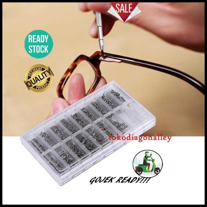 Baut Kacamata Sekrup Kacamata Baut Mini Ukuran Kecil Reparasi Kacamata Sunglasses Repair Nuts Sekrup Smartphone Sekrup Laptop Sunglasses Screw