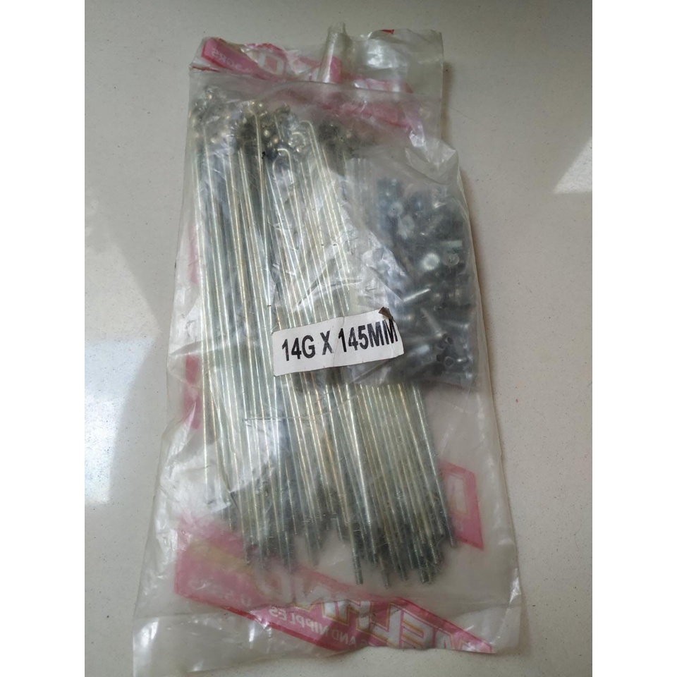 Ruji Jari-Jari Spoke Sepeda Lipat BMX 16" Murni 305 Pack 72 pcs