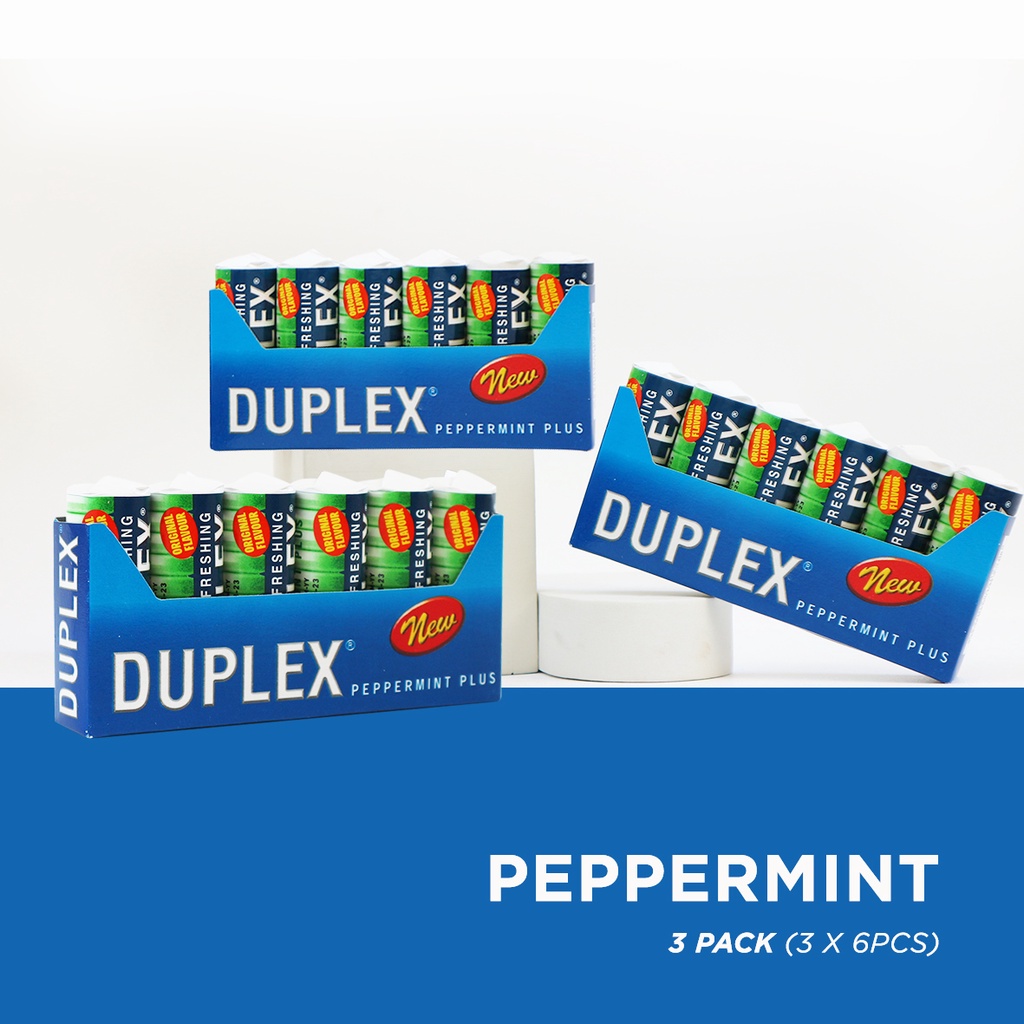 

Duplex Peppermint Plus Original Flavour - 3 Pack