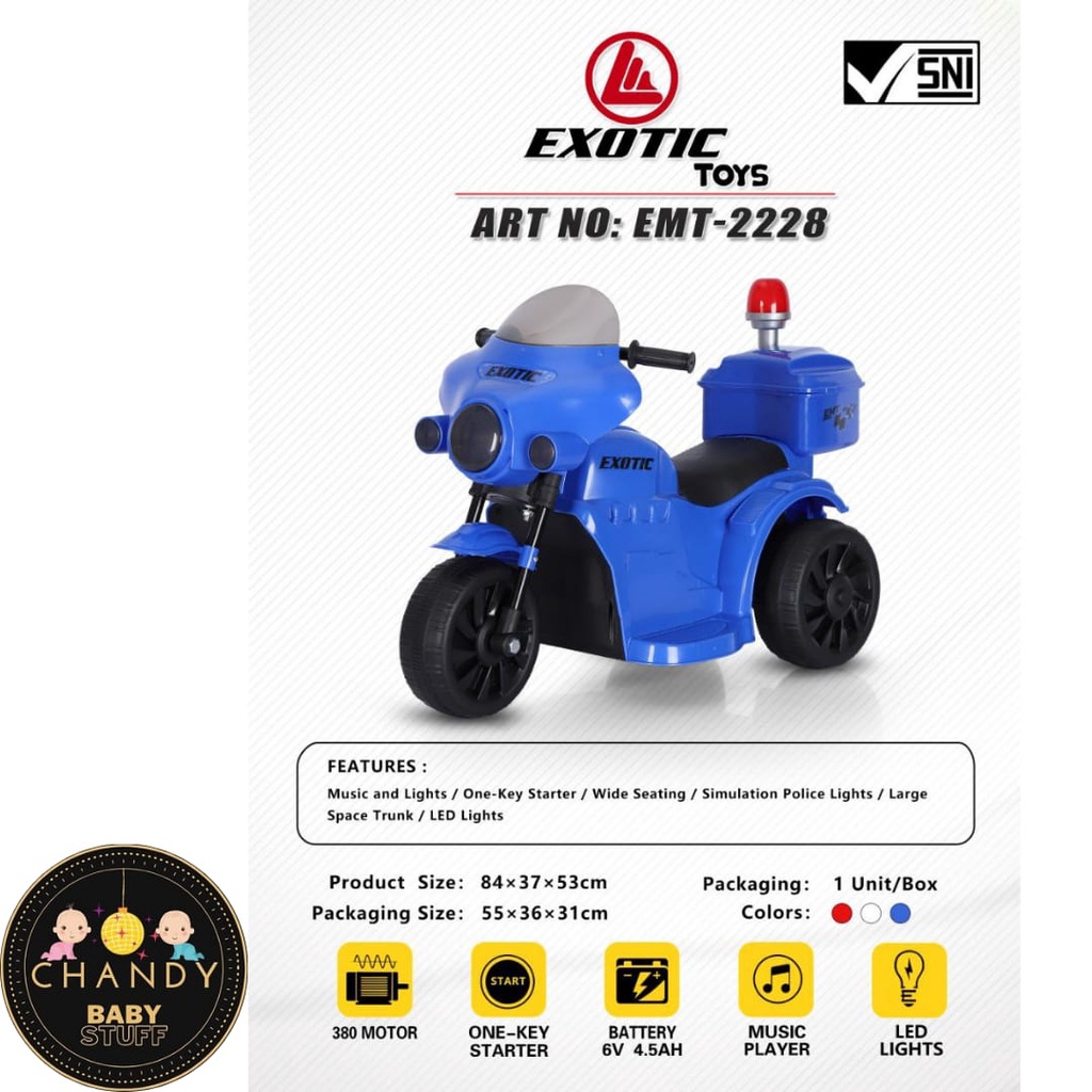 SEPEDA MOTOR AKI ANAK EXOTIC EMT 222