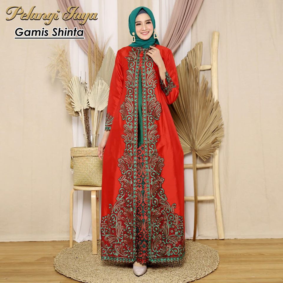 Abaya Gamis Wanita Muslim Taffeta Shinta