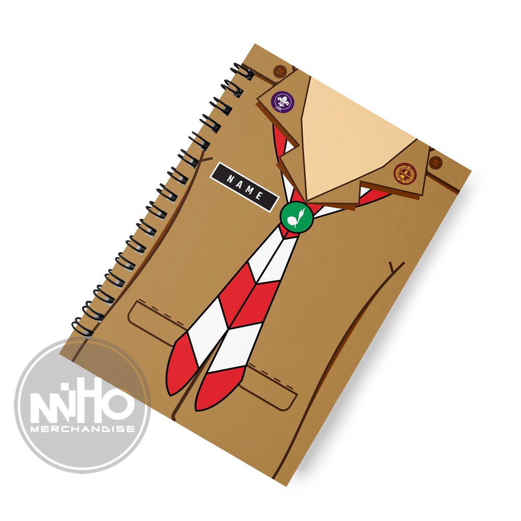 

Notebook Custom PRAMUKA CEWEK Kertas HVS / Hardcover / 60 lembar / Bergaris