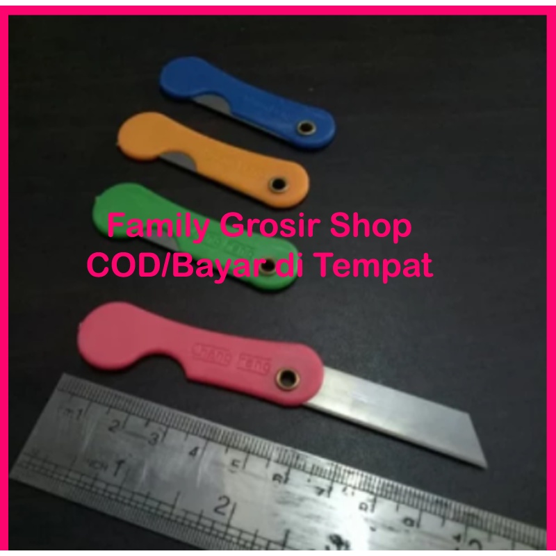 Cutter Lipat / Pisau Cutter Kecil Lipat / Cutter Mini Warna