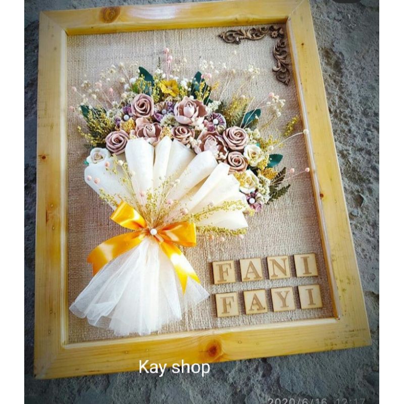 mahar uang mahar pigora rustic