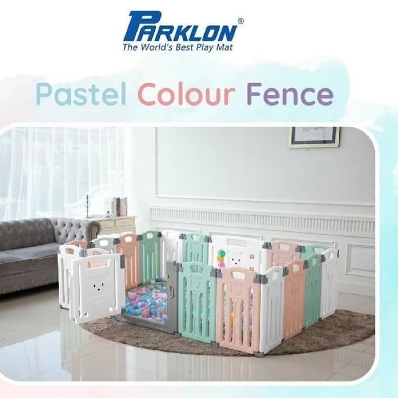 Parklon Fence Pastel mix colour 12 + 2 Pagar Bayi Parklon