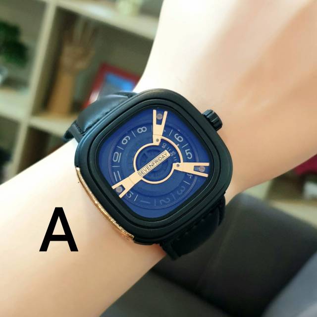 JAM TANGAN PRIA SEVEN FRIDAY KULIT SEMI SUPER