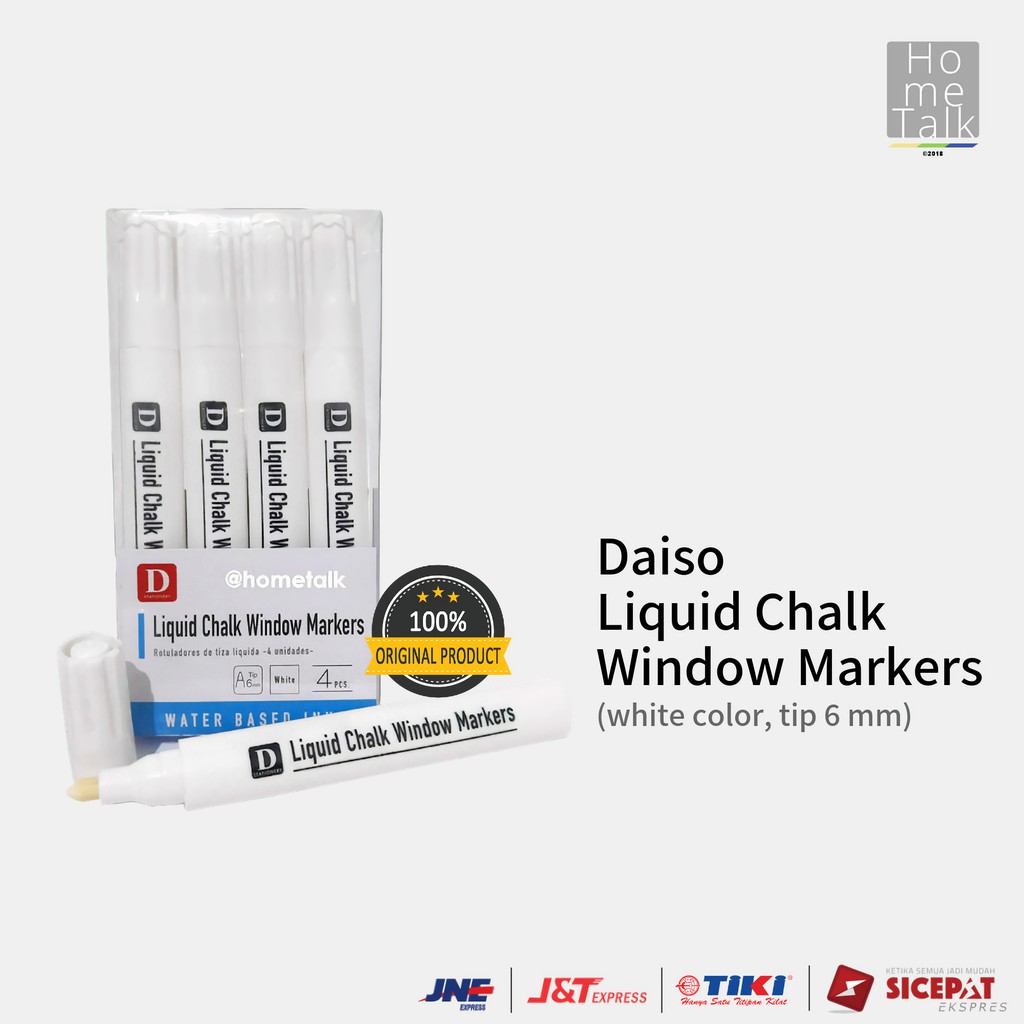 Jual Daiso Kapur Cair / Spidol Putih / Liquid Chalk Window Markers