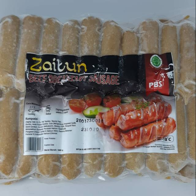 

Zaitun BEEF BREAKFAST SAUSAGE 1000gr