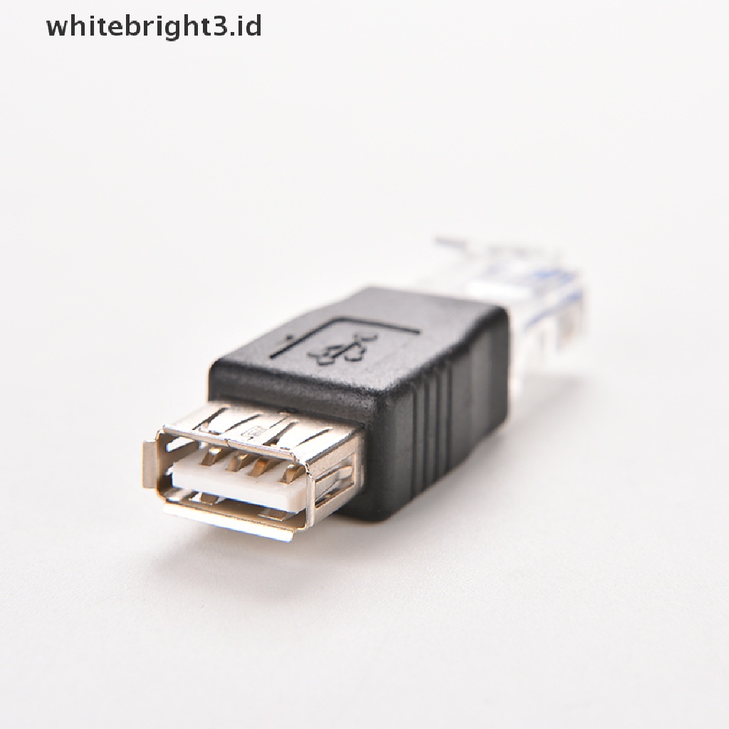 (whitebright3.id) Adapter Socket LAN RJ45 Male Ke USB AF A Female