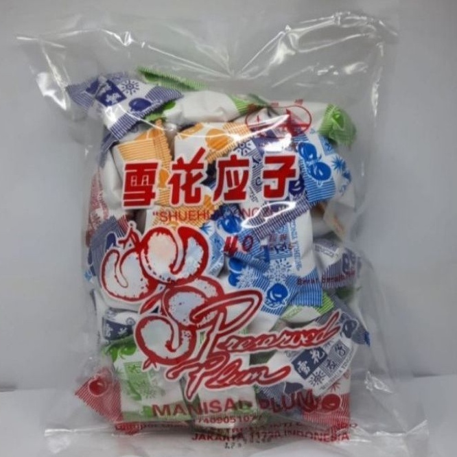 

Manisan Plum Shuehua Yingzhi Hai Wan Qiao 480 gram