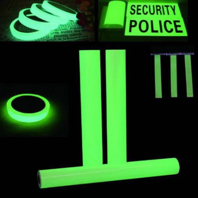 Luminous Tape Stiker Lakban Fosfor Glow in the Dark 3cm x 3m - HIJAU