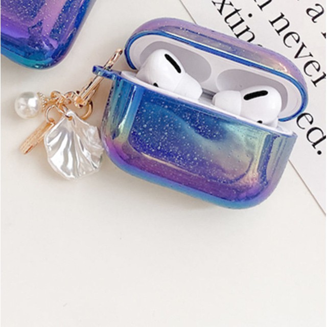 hard Case Airpods 1 / 2 Pro 3rd Dengan Gantungan Kunci + Mutiara Imitasi