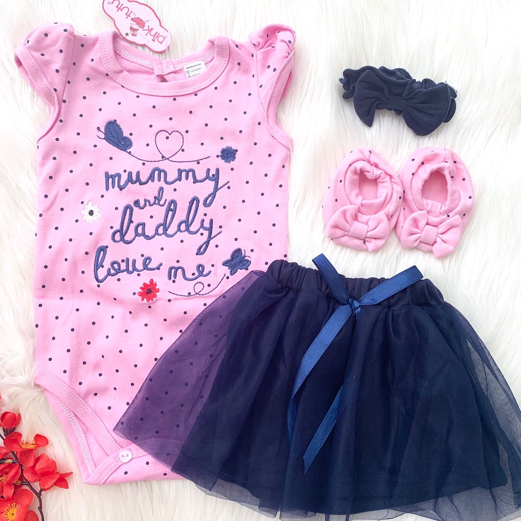 Jumper rok bandana lucu gambar hewan kartun cantik fashion anak bayi cewek perempuan murah -mum