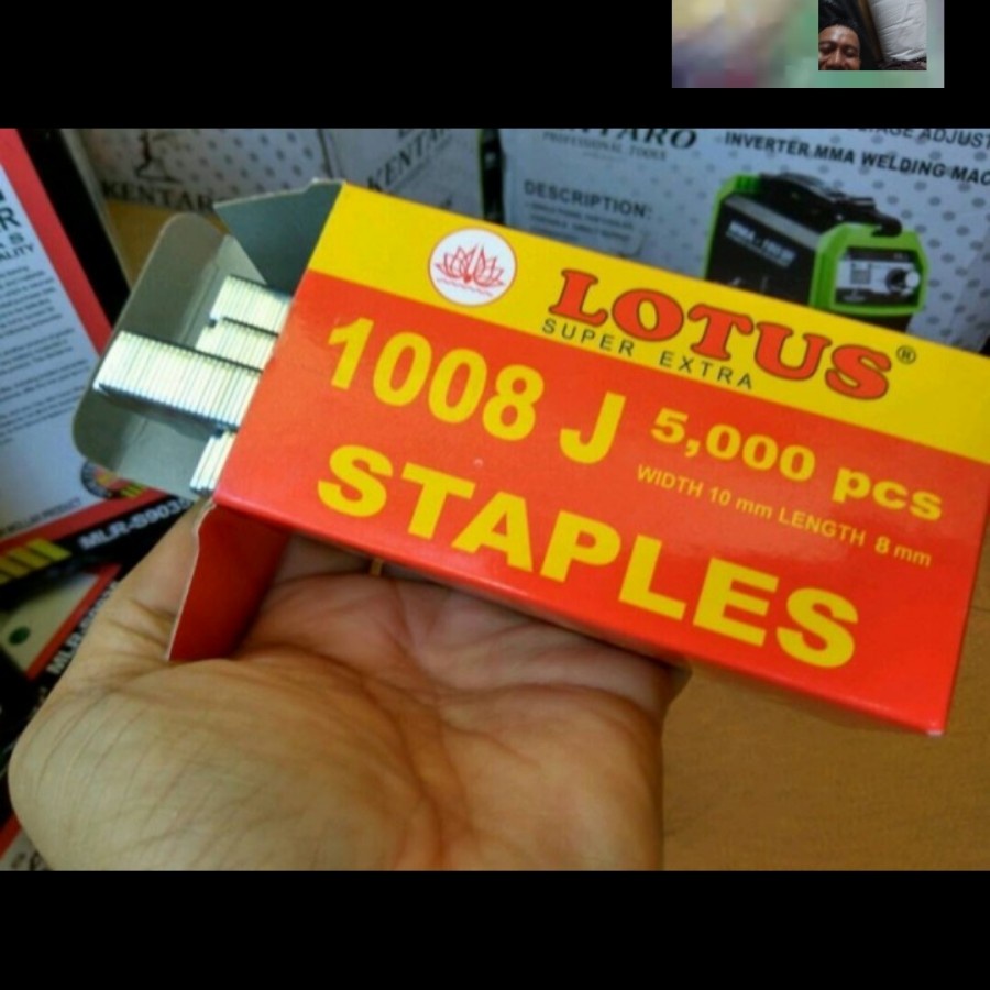 

Isi Mesin Paku Tembak Staples Refill Air Stapler Nailer Gun 10mm 1008J