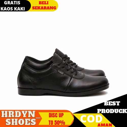 SepatuFormal Pria Pantofel Tali Eigth Kantor || Sepatus Vlop Pantofel Pria Formal Monza Tali Hitam Casual