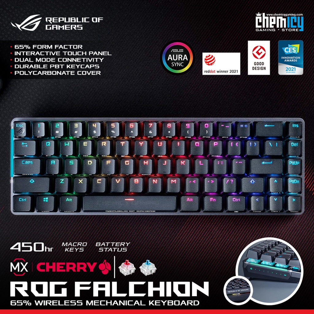 Asus ROG Falchion 65% RGB Wireless Gaming Keyboard