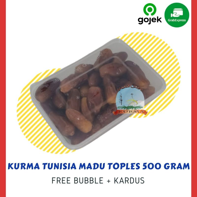 

Kurma Tunisia Madu 500 Gram / Toples / Kurma Tunis Madu Original Tunesee / Tunisia Mirip Palm Frutt