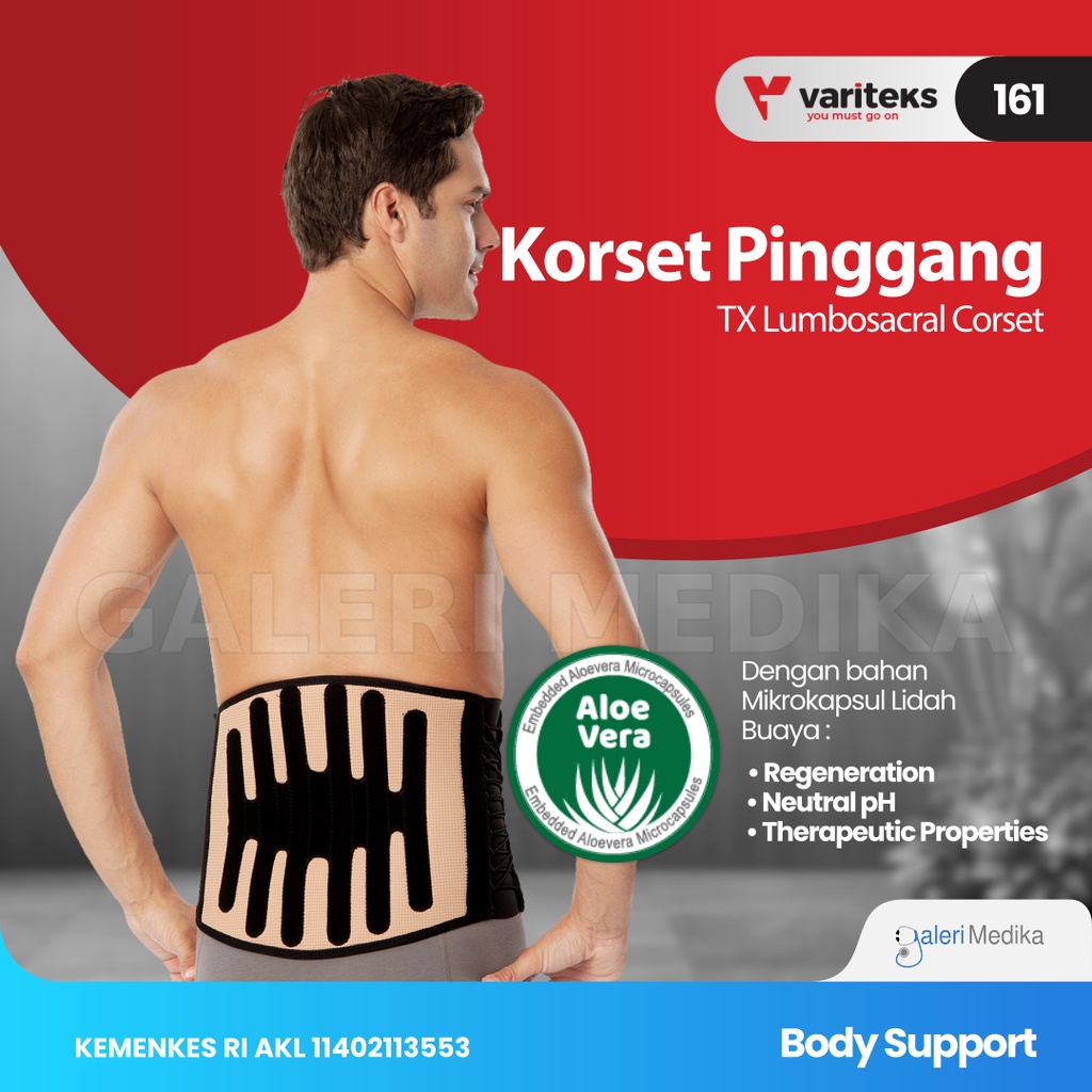 Korset Kesehatan Nyeri Pinggang dan Panggul Variteks 161 Tx Lumbosacral Corset