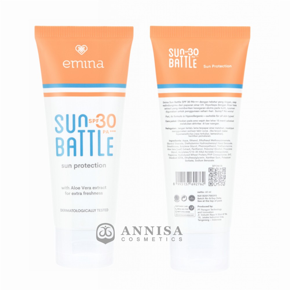 Emina Sun Battle SPF30 PA+++ 60ml / Emina Sun Battle SPF 45 PA+++