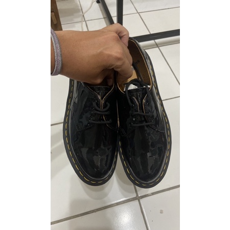 Sepatu Dr. Martens 1461 Black Patent Lamper