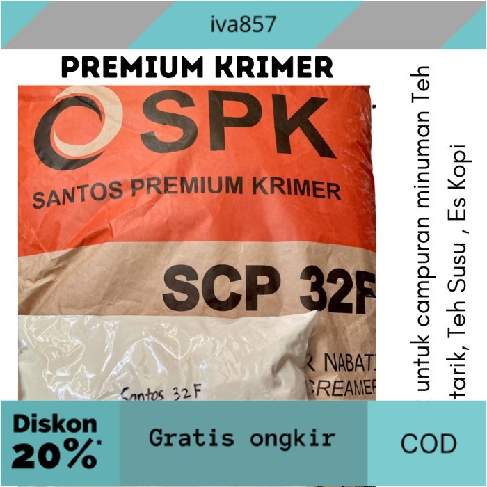 

PROMO Santos premium krimer 32 F (1 kg) creamer GRATIS ONGKIR