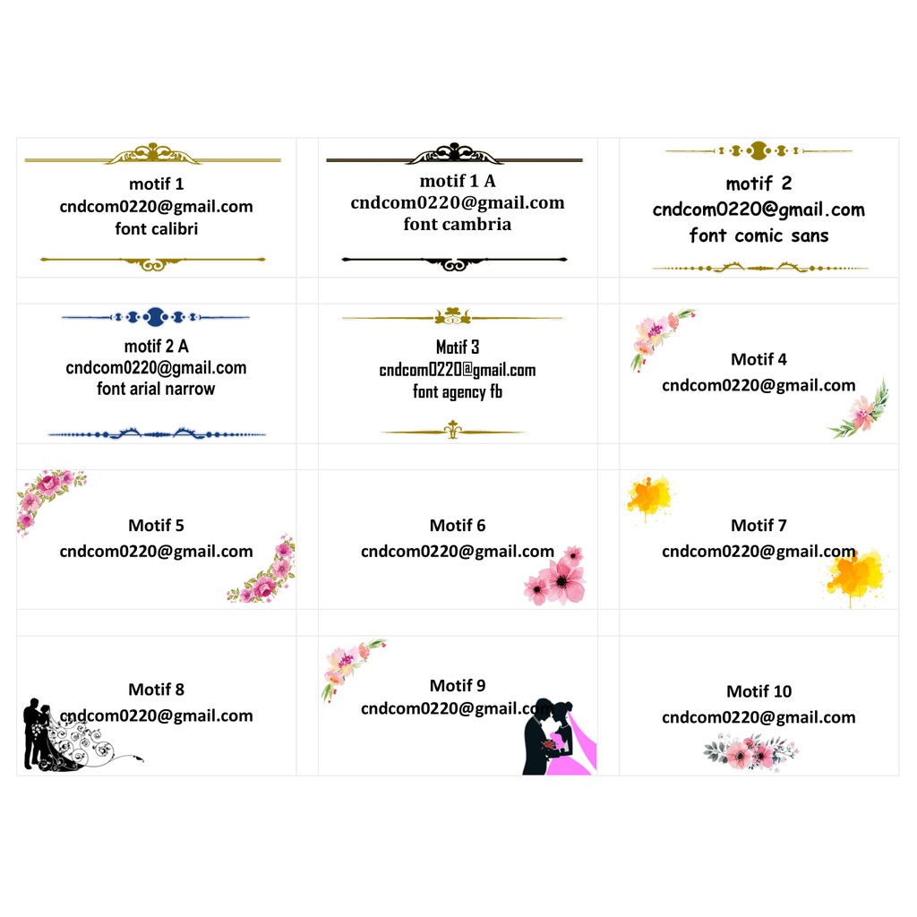 

CETAK / PRINT LABEL UNDANGAN & BUAT NAMA TOM JERRY 103